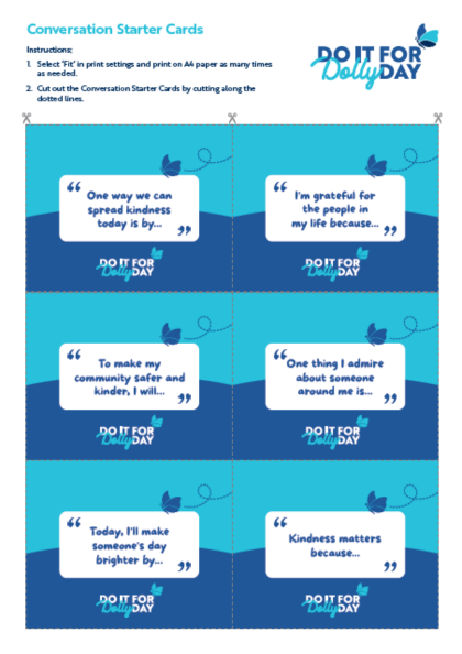 Conversation Starter Cards