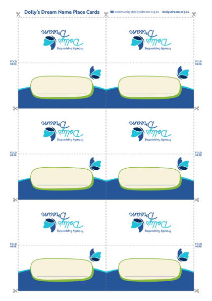 Event Name Cards
