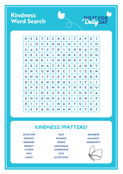 Kindness Word Search
